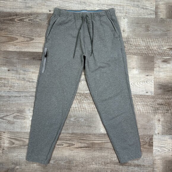 Mack Weldon Sweatpants Mens Sz M x 26" Heather Gray Tapered Drawstring Pockets - Picture 1 of 14